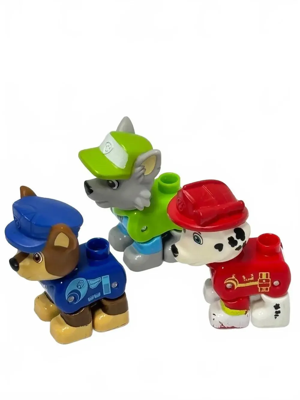 MEGA BLOKS Paw Patrol Figure Lot of 3 Chase Rocky Marshall Building Blocks